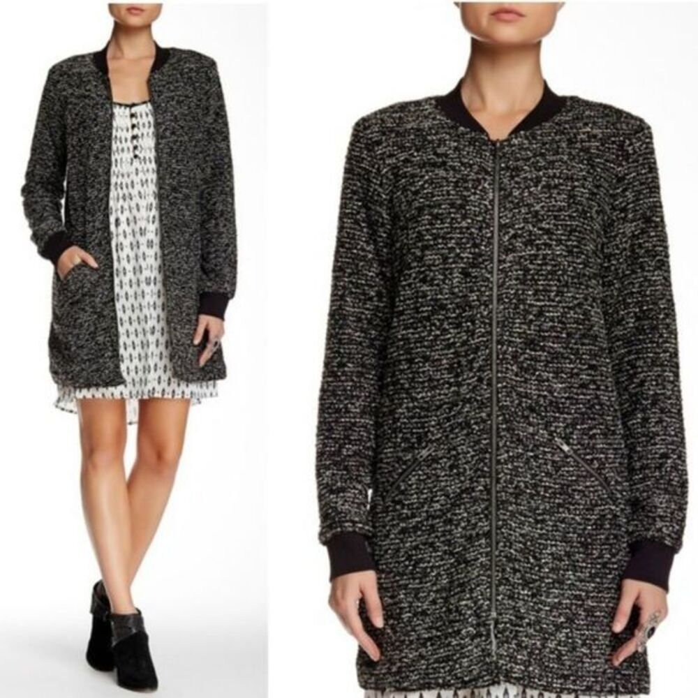 SANCTUARY CITY Topper Coat Gray Boucle Langenlook